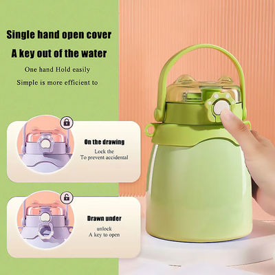 CLASSIC 디자인 스타일 대용량 1000ml 큰 배 스포츠 물병 빨대