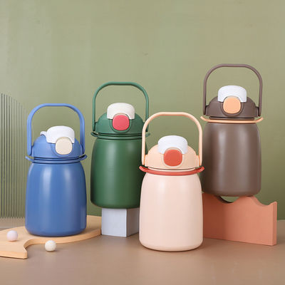야외 여행 및 하이킹을 위한 800ml 큰 배 컵 단열 스테인레스 스틸 물병