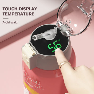 적용 가능한 사람 550ML 귀여운 만화 어린이 스마트 커버와 함께 물 컵