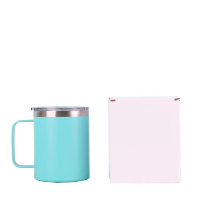 16oz 스테인리스 스틸 진공 단열 커피 컵 손잡이 및 사용자 지정 로고 인쇄