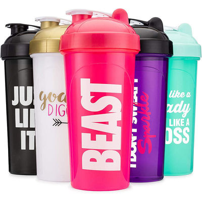 유니섹스 단백질 피트니스 체육관 물병용 600ml 쉐이커 컵