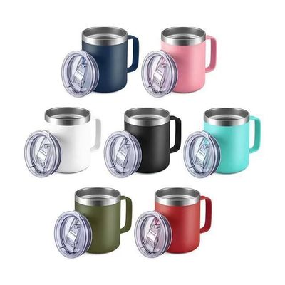 대용량 맞춤 로고 304 스테인리스 스틸 16oz 이중 벽 진공 단열 커피 컵