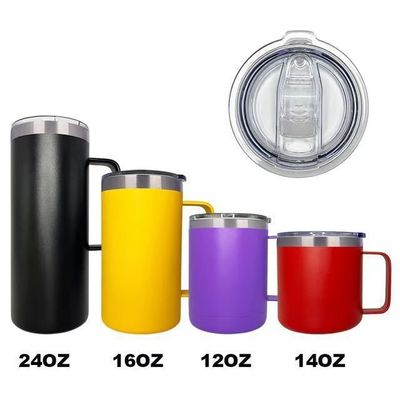 대용량 맞춤 로고 304 스테인리스 스틸 16oz 이중 벽 진공 단열 커피 컵
