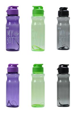 500ML PET BPA 무료 컵 피트니스 루틴을 위한 스트립과 함께 플라스틱 식수병