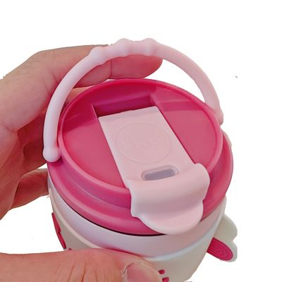 스테인리스 스틸 만화 스포츠 병 420ml 행운의 커피 머그 진공 단열 테르모스
