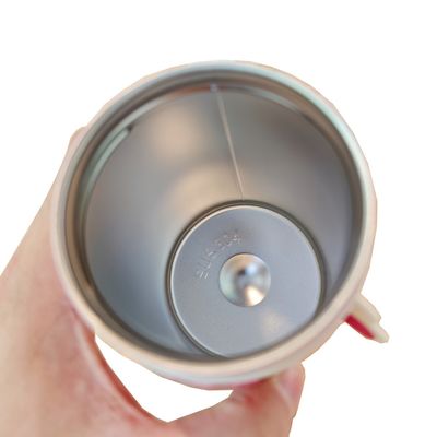 420ml 스테인레스 스틸 물 텀블러 진공 병 이중 벽 단열 된 병 손잡이 뚜?? 이 있는 여행 커피 컵