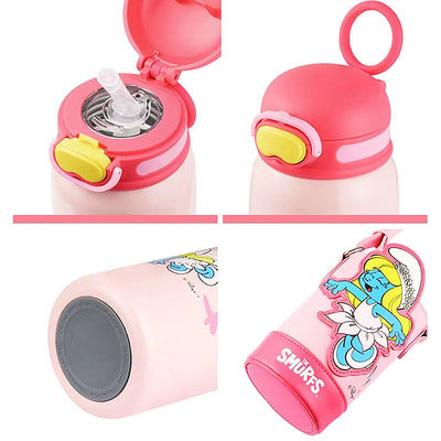 맞춤형 보관 핫 및 콜드 스포츠 어린이 물병 빨대 손잡이 뚜?? 550ml 용량