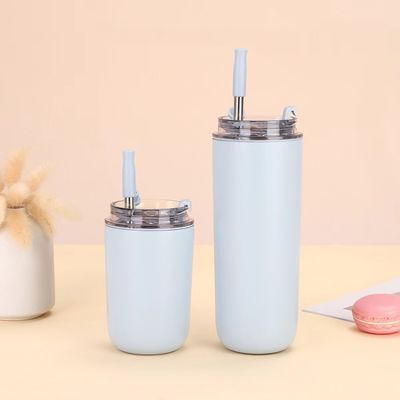 304 스테인레스 스틸 커피 머그 현대 디자인 뜨거운 음료와 차가운 음료에 대한 재사용 병