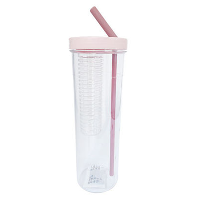 800ml 플라스틱 야외 스포츠 빨대 주스 음료 물병 컵 사용자 지정 로고