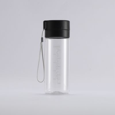 투어 재사용 가능한 파스틱 600ml 800ml 물병 야외 활동용 시간 표시기와 함께