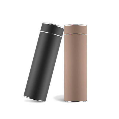 500ml 사용자 지정 로고 스테인리스 스틸 비즈니스 수플라임 스마트 물병 LED 디스플레이