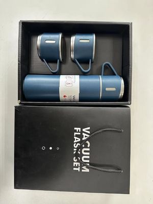 500ml 진공 단열 스테인레스 스틸 진공 병 선물 세트 3 컵