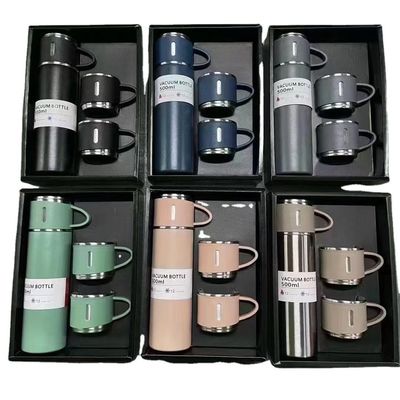 크리스마스 사용자 지정 로고 여행 비즈니스 선물 세트 500ml 용량 스테인레스 스틸 진공 병