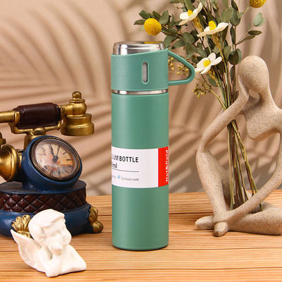 크리스마스 사용자 지정 로고 여행 비즈니스 선물 세트 500ml 용량 스테인레스 스틸 진공 병