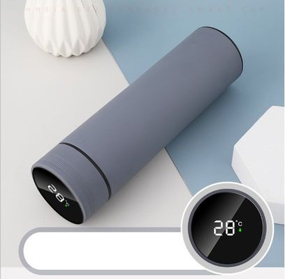 500ml 테르모스 스마트 디지털 테르모스 누출 방지 스테인레스 스틸 LED 물병