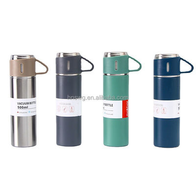 금속형 스테인리스 스틸 비즈니스 단열 물병 500ML 진공 머그 컵 병