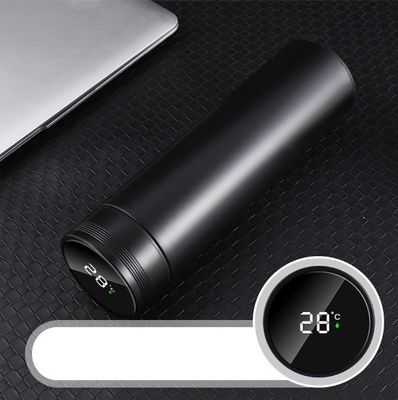 500ml 테르모스 스마트 디지털 테르모스 누출 방지 스테인레스 스틸 LED 물병