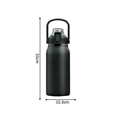 스테인레스 스틸 스마트 물병 디자이너 1700ml 용량 시간 표시기와 리