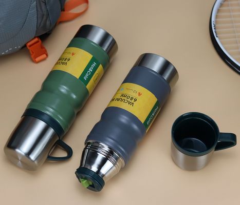 진공용 음료용품 3 in 1 머그 컵 병 테르모스 스테인레스 스틸 열수병