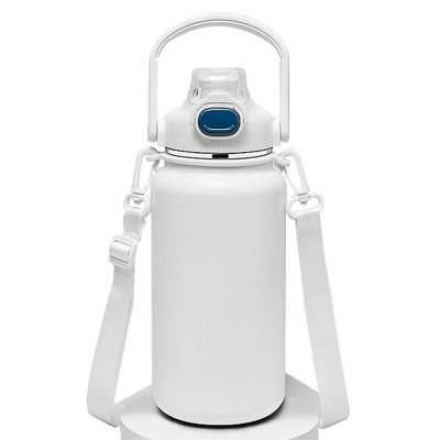 야외 여행 컵 1600ml 단열 물병-무화강 진공 커피 컵 손잡이