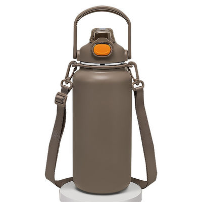 야외 여행 컵 1600ml 단열 물병-무화강 진공 커피 컵 손잡이