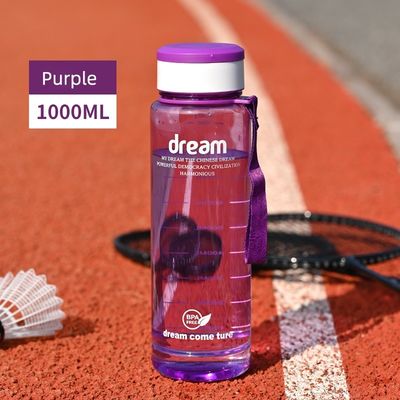 직접 마시는 1L 친환경 피트니스 스포츠 용량 표시가 있는 BPA 없는 휴대용 병
