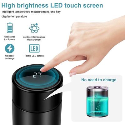 LED 온도 디스플레이와 차 인부저가 있는 BPA 없는 진공 단열 테르모스 병