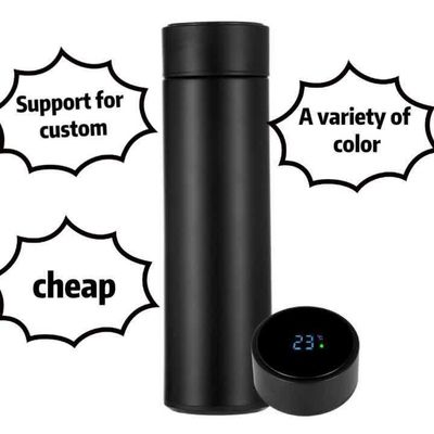 LED 온도 디스플레이와 차 인부저가 있는 BPA 없는 진공 단열 테르모스 병
