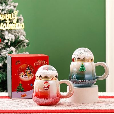 500ml 선물 상자 여행 세라믹 커피 머그 컵 세트