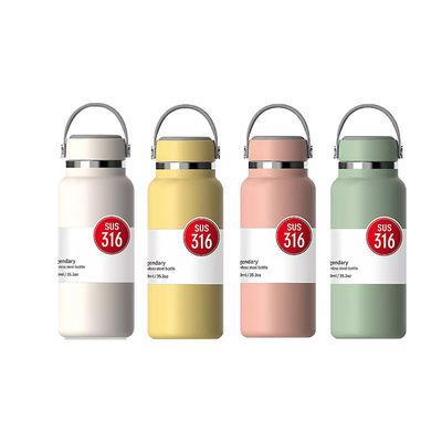 750 ml Custom Logo Double Wall 스테인리스 스틸 단열 물병 음료용품
