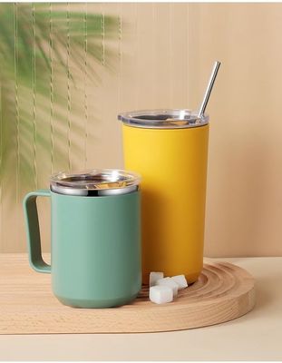 지속가능한 14oz 이중 벽 진공 단열 스테인리스 스틸 커피 머그