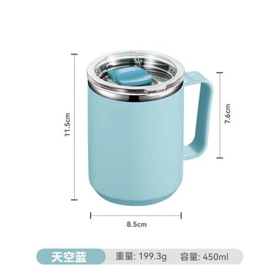 지속가능한 14oz 이중 벽 진공 단열 스테인리스 스틸 커피 머그