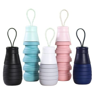 유니섹스 500ml 접이식 실리콘 음료병