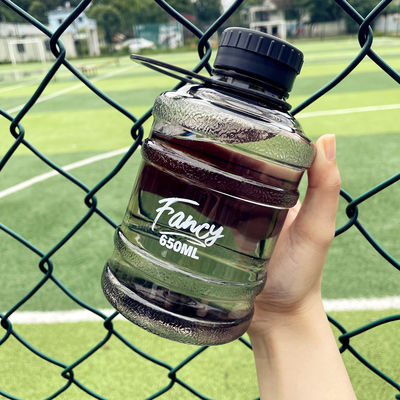 650ml 미니 버킷 플라스틱 물병 환경 친화적인 스포츠 병 끓는 물