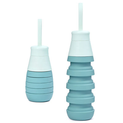 매우 환영 OEM/ODM 500ml 실리콘 병 휴대용 물컵에 맞춤 로고