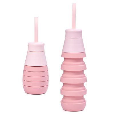 매우 환영 OEM/ODM 500ml 실리콘 병 휴대용 물컵에 맞춤 로고
