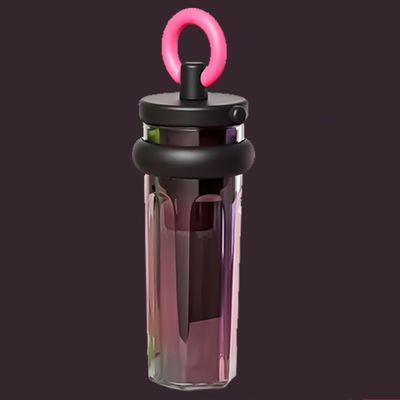 700ml 대용량 사용자 지정 로고 투명 플라스틱 병 여행용 빨대