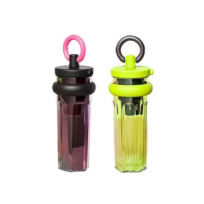짚으로 된 여행컵 700ml 용량 큰 열 절연 휴대용 투명한 병