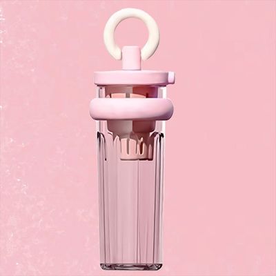 짚으로 된 여행컵 700ml 용량 큰 열 절연 휴대용 투명한 병