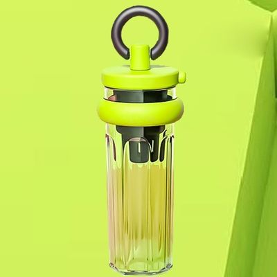 짚으로 된 여행컵 700ml 용량 큰 열 절연 휴대용 투명한 병