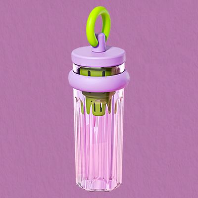 짚으로 된 여행컵 700ml 용량 큰 열 절연 휴대용 투명한 병