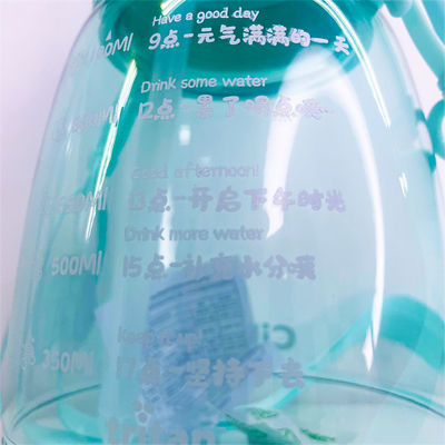 야외 여행용품 HANDGRIP 개인화 된 BPA 무료 어린이 물병 빨대로
