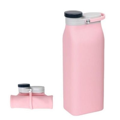 접이식 400ml/600ml 실리콘 물병 야외 여행 및 활동에서 필수품