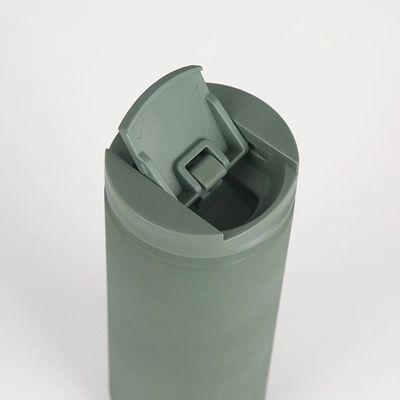 흰색 400ml 맞춤 로고 이중 벽 스테인레스 스틸 커피 물병 진공 병 테르모스