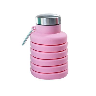 현대 디자인 500ml 접이식 실리콘 물병 유니섹스 여행 체육관 스포츠