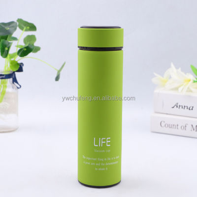 500ml 사용자 지정 로고 이중 벽 스테인레스 스틸 커피 물병 진공 병 테르모스