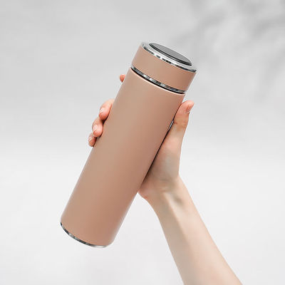 사용자 지정 로고 인쇄 500ml 스테인리스 스틸 진공 격리식 오피스용 스마트 음료용품