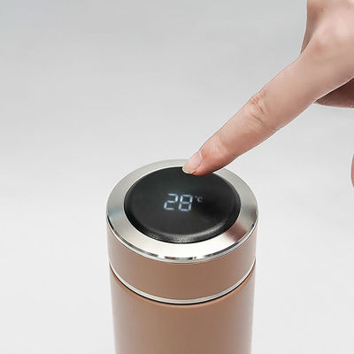 사용자 지정 로고 인쇄 500ml 스테인리스 스틸 진공 격리식 오피스용 스마트 음료용품