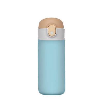16oz 어린이 스포츠 플라스크 단열 된 진공 플라스크 음식 등급 PP / 실리콘 테르모스