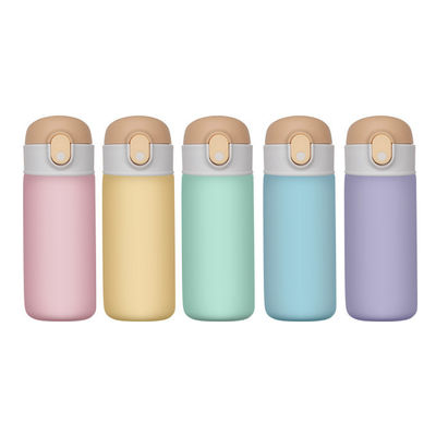 16oz 어린이 스포츠 플라스크 단열 된 진공 플라스크 음식 등급 PP / 실리콘 테르모스